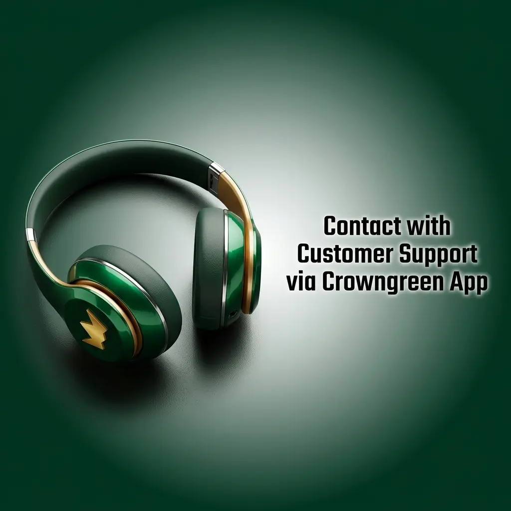 Crowngreen app customer support contact options including live chat, email, and FAQ help centre for Canadian players