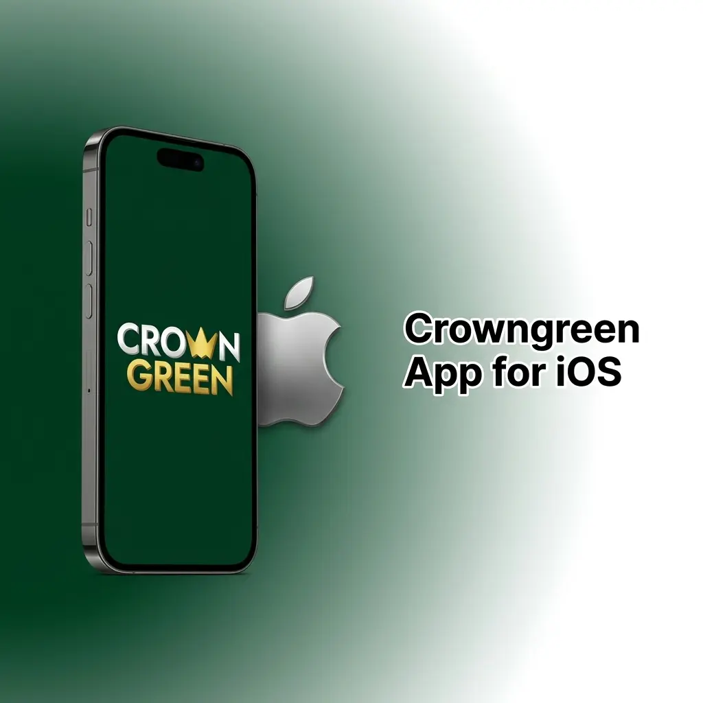 Crowngreen iOS app interface optimised for iPhone and iPad with casino and sports betting features available in Canada
