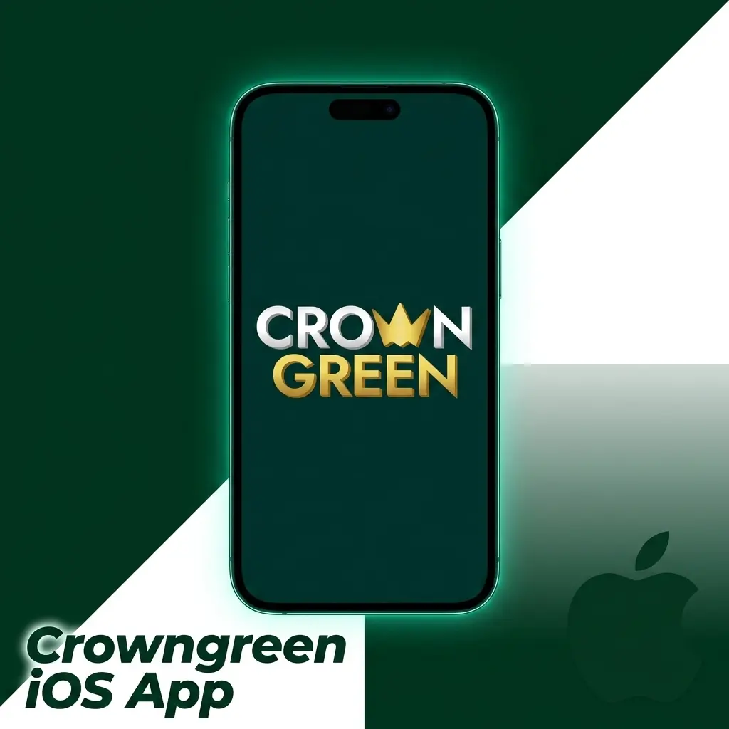Crowngreen iOS app download button for iPhone and iPad devices running iOS 12.0 or later