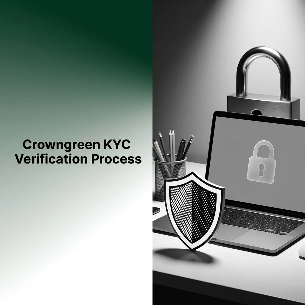 Crowngreen KYC verification process showing identity and address document submission steps in account dashboard