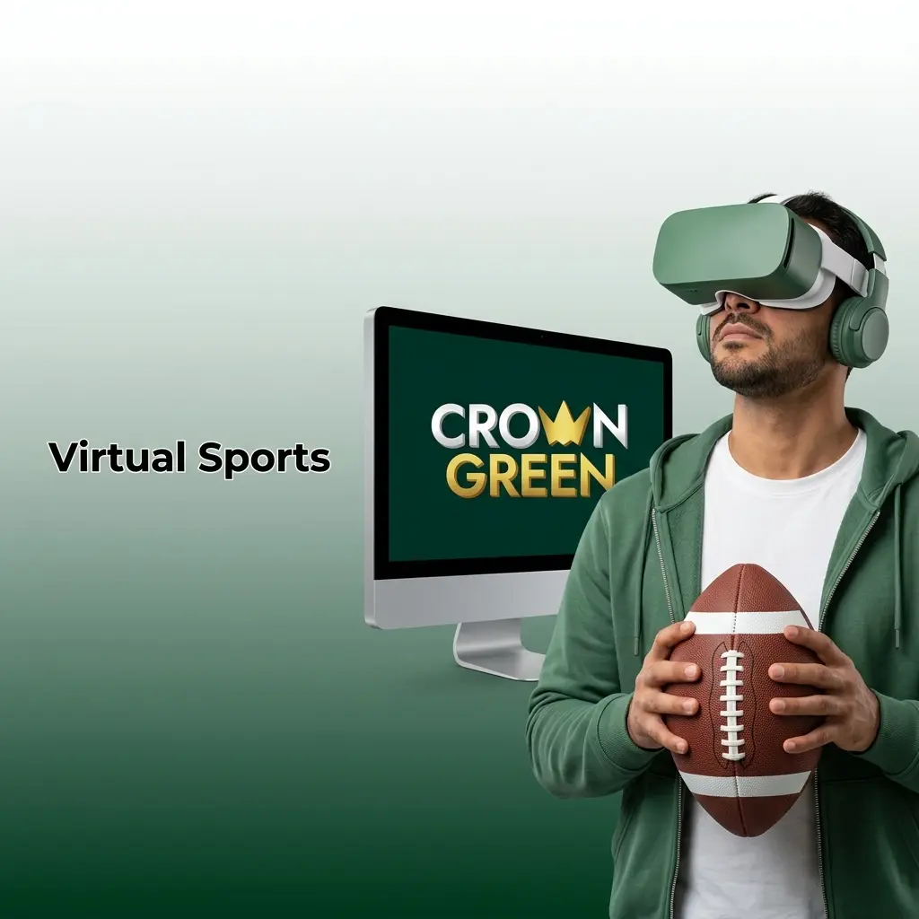 Virtual sports betting options at Crowngreen including football, horse racing, basketball, tennis, and greyhound racing