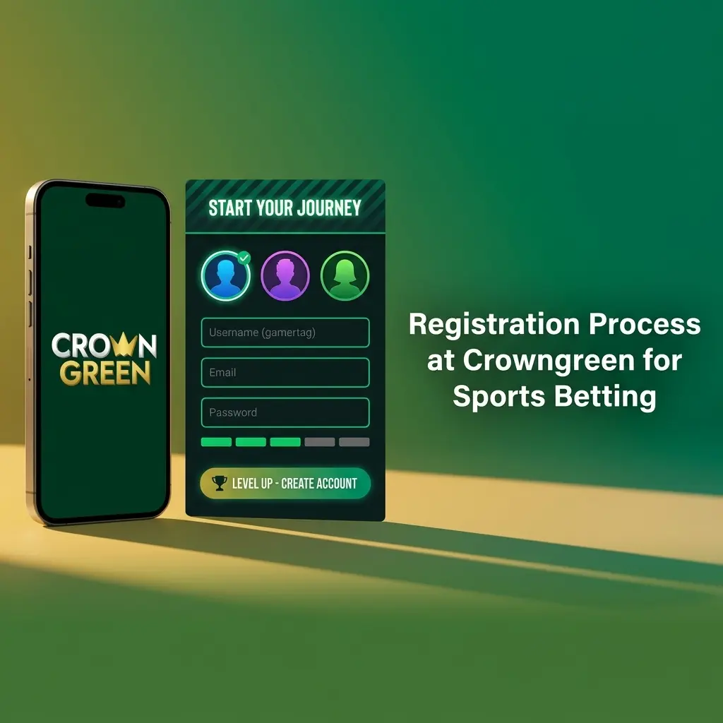 Step-by-step Crowngreen registration process for Canadian sports betting with CAD 1,500 welcome bonus and free spins